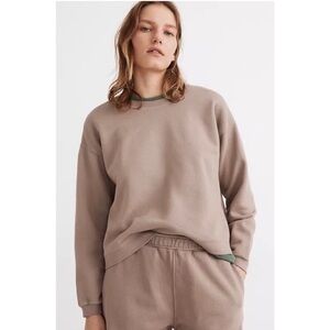 Ex. Cond. Madewell (Re)sourced Cotton Swing Oversized Cropped Sweatshirt Sz. S